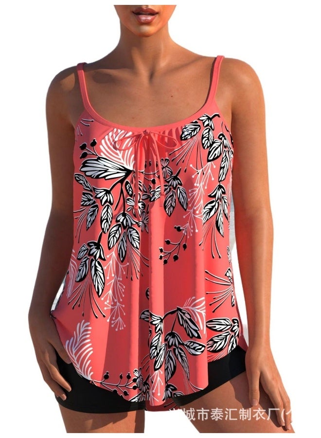 Layali Explosions Split Swimsuit Bikini Women'S Shorts Boxer Vest Quick-Drying Plus Size Suspenders - Image 3