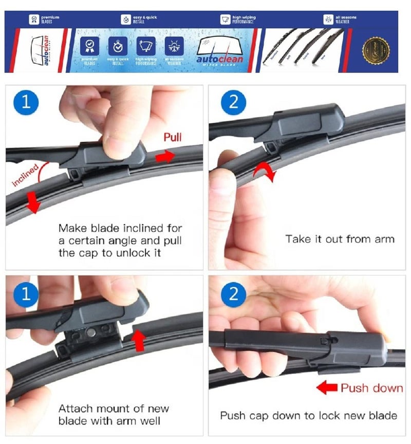 Autoclean Front Wiper Blade For Mercedes Benz E220 (pack of 2) - Image 3