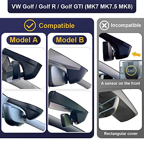 Fitcamx 4K Dash Cam Suitable for Volkswagen Golf GTI Golf R 20152025 Model B Golf OEM Factory Look 2160P UHD Video Builtin WiFi APP Loop Recording Parking Sensor Plug Play 64GB Card - Image 3