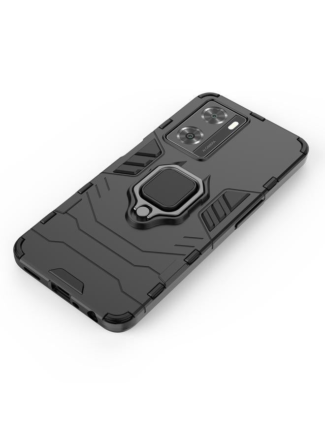 S-TOP Case For OPPO A57 4G Foreign Version Shockproof PC + TPU Holder Phone Case - Image 4