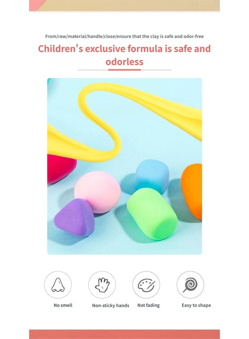 24 Colors Super Light Modeling Clay for Kids, DIY Plasticine Educational Toy for Children's Art and Craft - Image 3