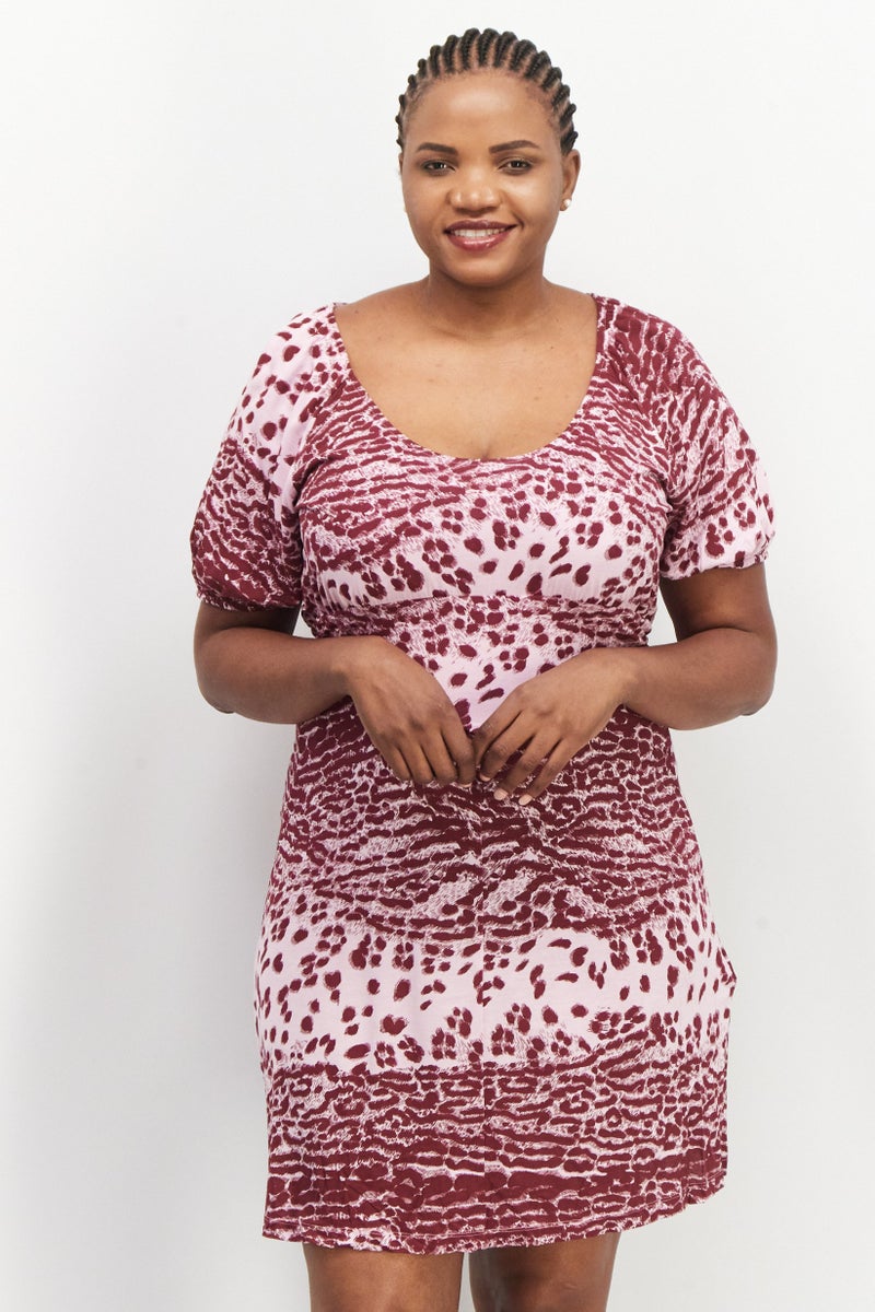 WHISTLES Women Allover Print Mini Dress, Multicolor - Image 1