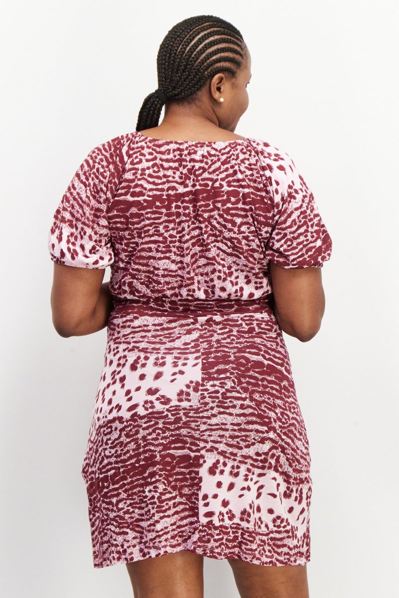 WHISTLES Women Allover Print Mini Dress, Multicolor - Image 4