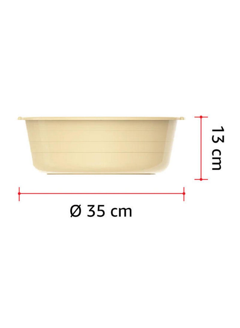 Cosmoplast Premium Heavy Duty Multi-Purpose Round Plastic Basin Assorted Colors 14 Inch - Image 5