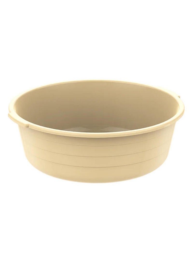 Cosmoplast Premium Heavy Duty Multi-Purpose Round Plastic Basin Assorted Colors 14 Inch - Image 1