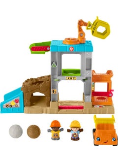 Little People Toddler Learning Toy Load Up ‘N Learn Construction Site Playset With Dump Truck For Ages 18+ Months