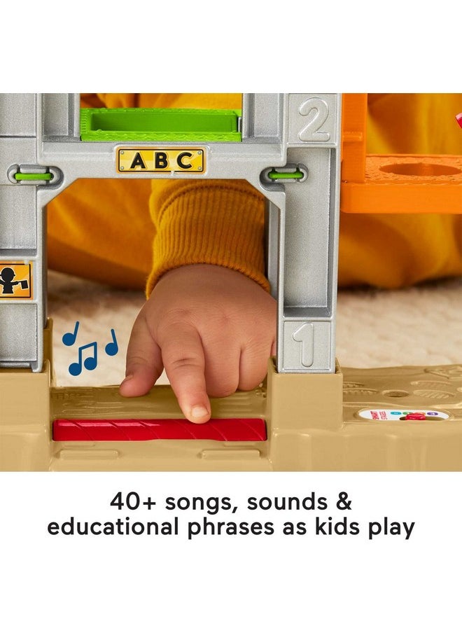 Fisher-Price - Little People Toddler Learning Toy Load Up ‘N Learn Construction Site Playset With Dump Truck For Ages 18+ Months - Image 1