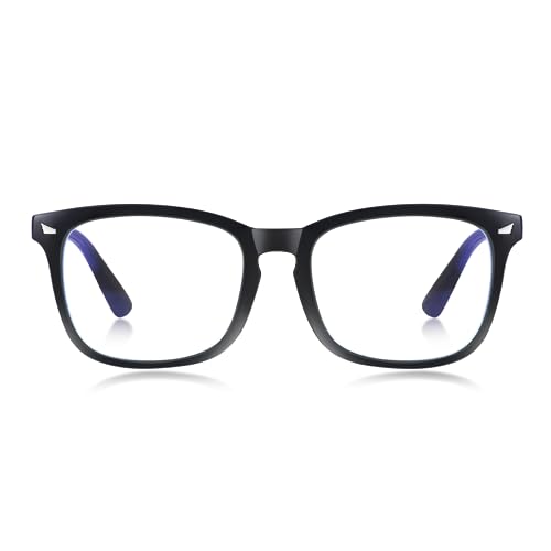 minlen Blue Light Blocking Glasses for Women or Men |Fashion UV Ray Filter Eyeglasses for Reading, PC and TV | Gaming Glasses Instantly Blocks Glare from Computers and Phone Screens (Black) - Image 1