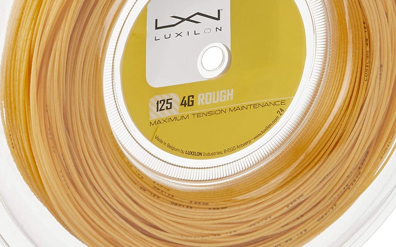 Luxilon 4G Rough 125 Tennis String - 200m Reel, Gold - Image 3