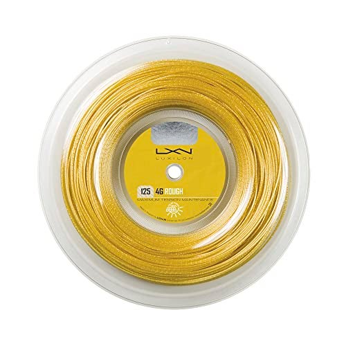 Luxilon 4G Rough 125 Tennis String - 200m Reel, Gold - Image 1