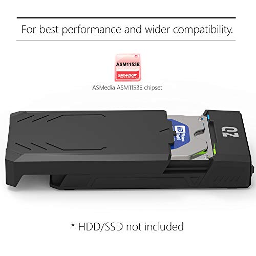 QZ 3.5 inch USB 3.1 SATA Hard Disk External Enclosure Case for 3.5/2.5 inch Black - Image 4