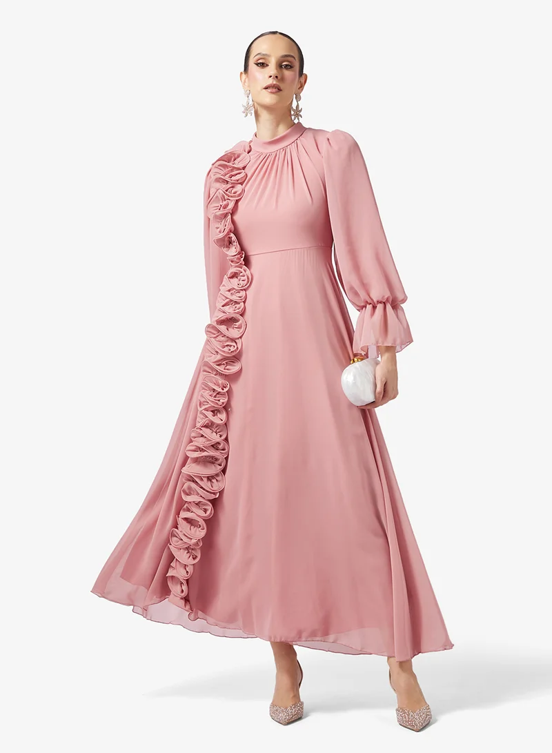 Khizana  A-line Dress With Ruffles for Women | Best Price UAE