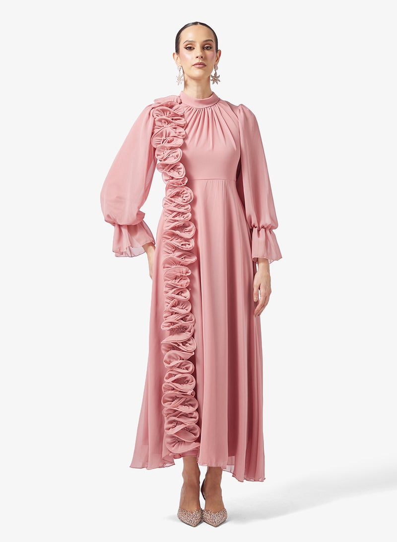 Khizana A-line Dress With Ruffles - Image 1