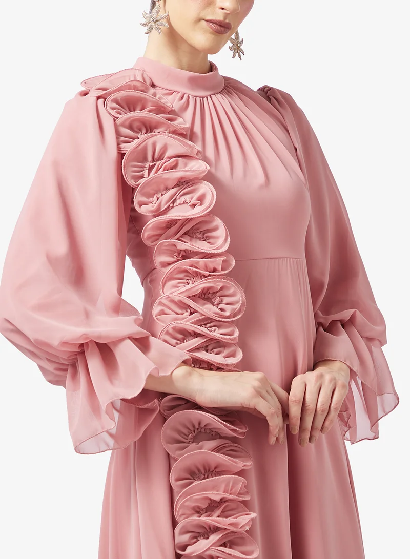 Khizana  A-line Dress With Ruffles for Women | Best Price UAE
