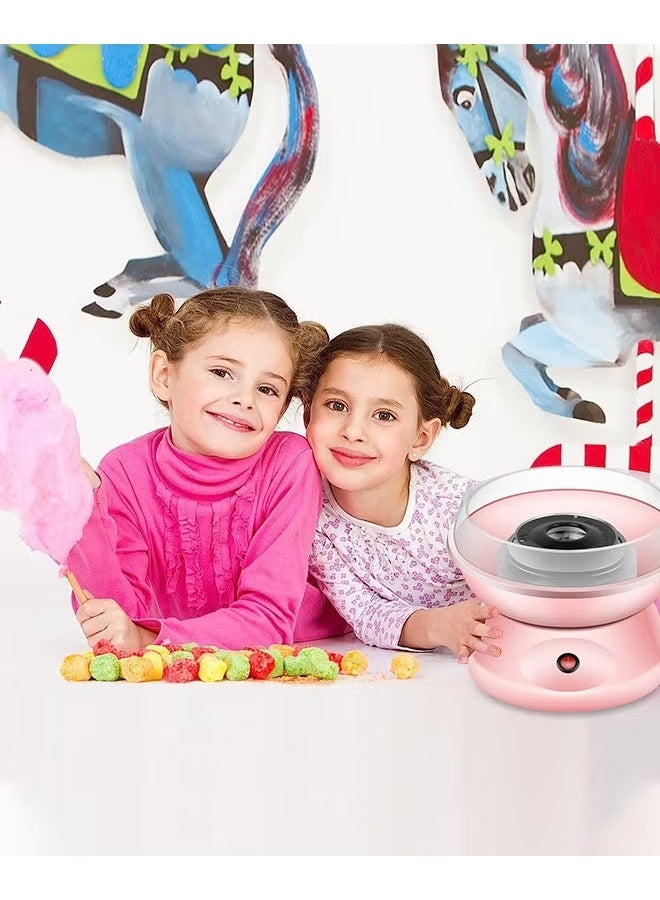 آلة الحلوى القطنية,صانع الحلوى القطنية المحمولة,آلة مارشمالو DIY مع لوحة كبيرة مقاومة للرش للمنزل سينما عيد ميلاد العائلة - Image 4