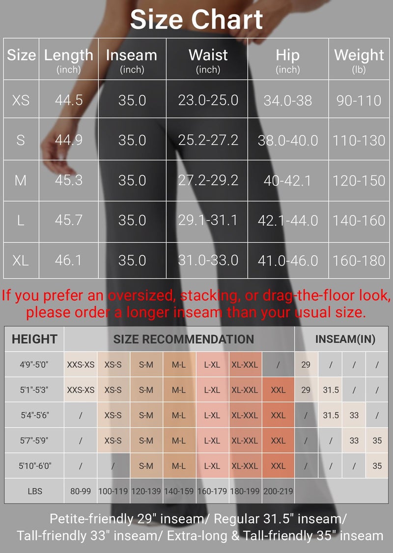 YEOREO Workout Leggings Womens No Front Seam Straight Leggings 35" High Waist Buttery Eddiy Gym Yoga Pants Black L - Image 5