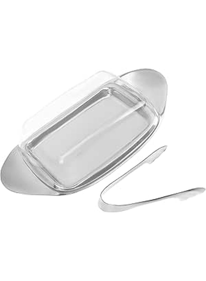 Food Grade Stainless Steel Butter Plate With Lid For Freshness - Image 1
