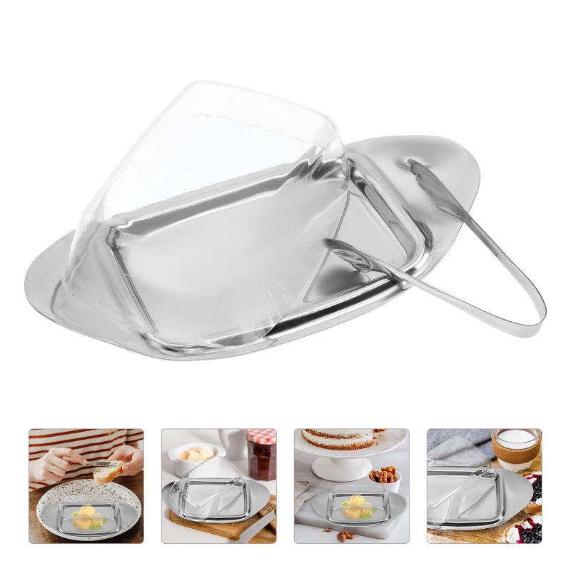 Food Grade Stainless Steel Butter Plate With Lid For Freshness - Image 5