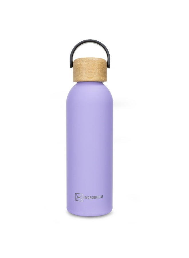 Hydrobrew 18" Backpack & Double Wall Stainless Steel Water Bottle 500ml – Purple - Image 3