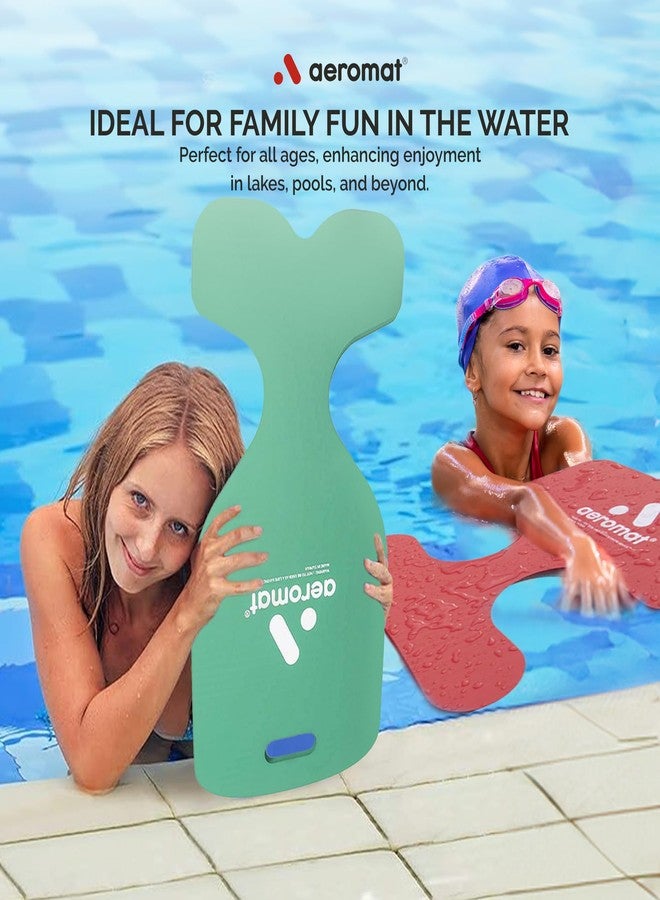 Aeromat Foam Water Saddle (Green, 31"x16") Foam Pool Float for Adults, Whale Tail Float, Pool Saddle Seat for Waterpark Fun, Whale Floaty Water Saddles for Adults, Floating Seats for Lake & Waterparks - Image 5