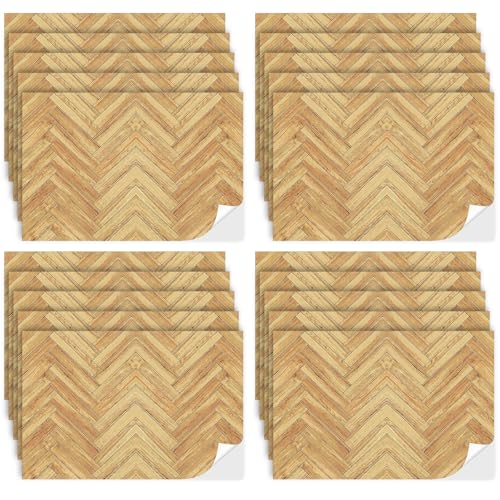 Flutesan 12 Pcs Miniature Dollhouse Wallpaper and Flooring Peel and Stick Mini DIY Self Adhesive Dollhouse Accessories 827 x 1169 Inch Twill - Image 1