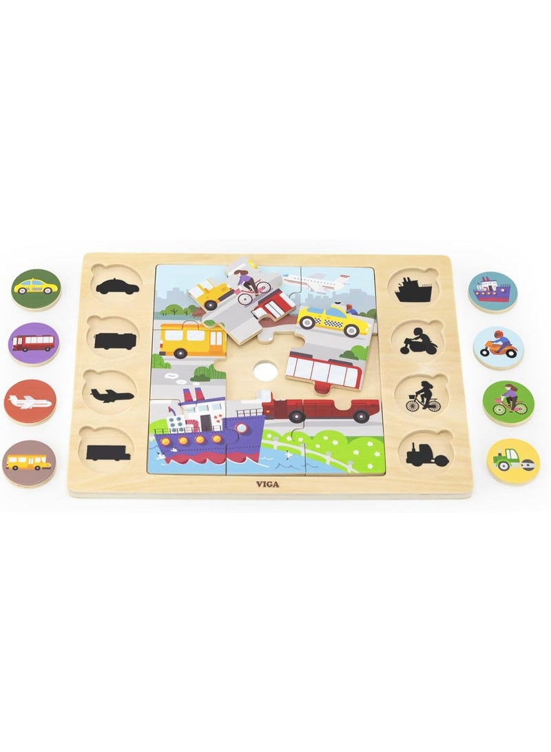 Viga 44742 Transport Find and Match Puzzle Set - Image 2