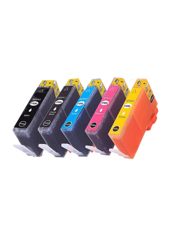 NexNova ink 178XL for HP High Yield (5-Pack) 178 XL Ink Cartridge for HP Photosmart - Image 1