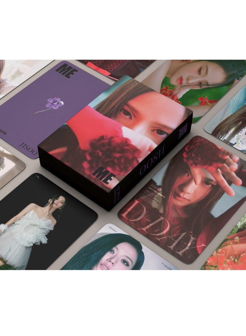 EHOME 55-Pcs Blackpink Jisoo Me New Album Single Photo Album Special Photo Filio Lomo Card  - Image 1