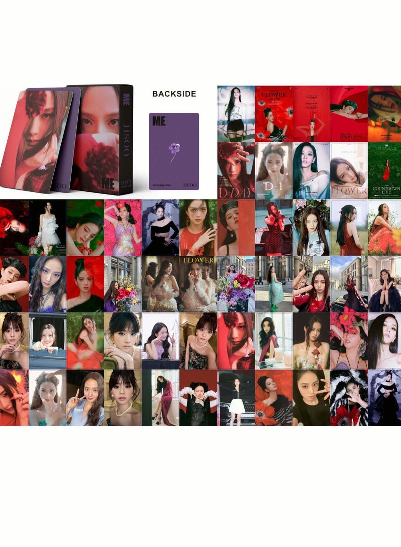 EHOME 55-Pcs Blackpink Jisoo Me New Album Single Photo Album Special Photo Filio Lomo Card  - Image 3