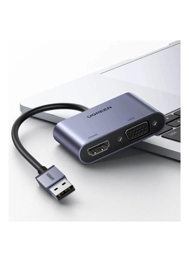 يو جرين CM449 USB - HDMI 1.3 (1920x1080 60Hz), VGA 1.2 (1920x1080 60Hz) adapter - Image 2