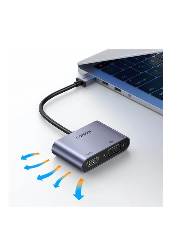 يو جرين CM449 USB - HDMI 1.3 (1920x1080 60Hz), VGA 1.2 (1920x1080 60Hz) adapter - Image 3
