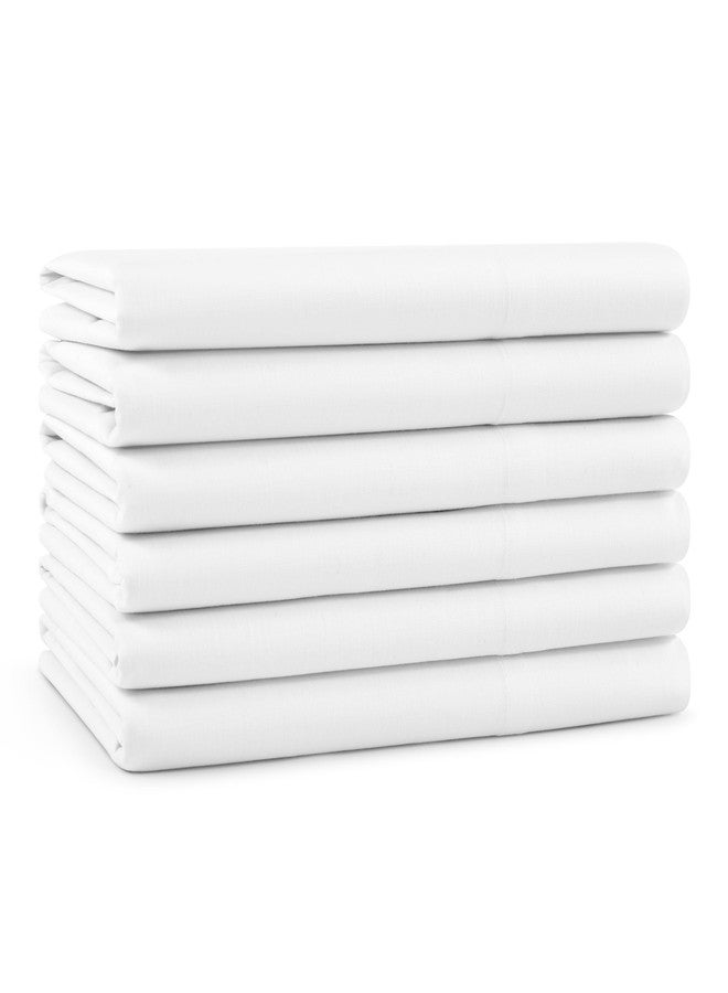 Arkwright, LLC Arkwright Bulk Queen Pillowcases - Pack of 12, 100% Cotton Sateen Standard Size Pillow Cases with Envelope Closure, Extra Soft Bedding Essentials for Hotels, Guests, and Vacation Rentals, White - Image 3