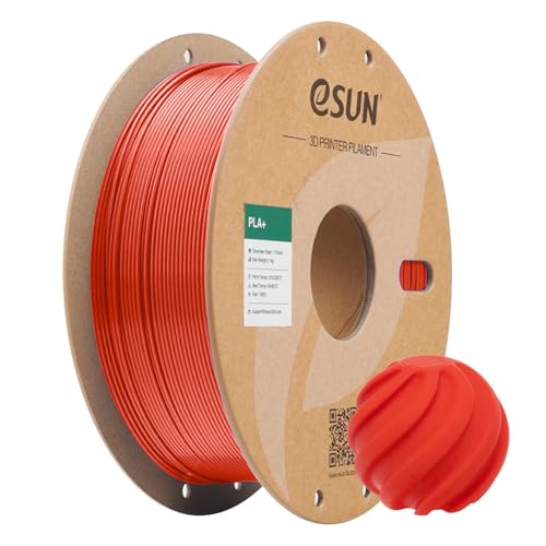 eSUN PLA Filament 175mm 3D Printer Filament PLA Plus Dimensional Accuracy 003mm 1KG Spool 22 LBS 3D Printing Filament for 3D Printers Red - Image 1