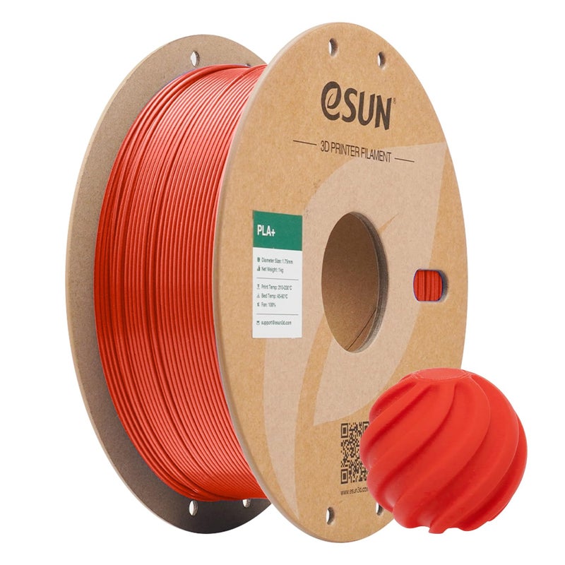eSUN PLA Filament 175mm 3D Printer Filament PLA Plus Dimensional Accuracy 003mm 1KG Spool 22 LBS 3D Printing Filament for 3D Printers Red - Image 2