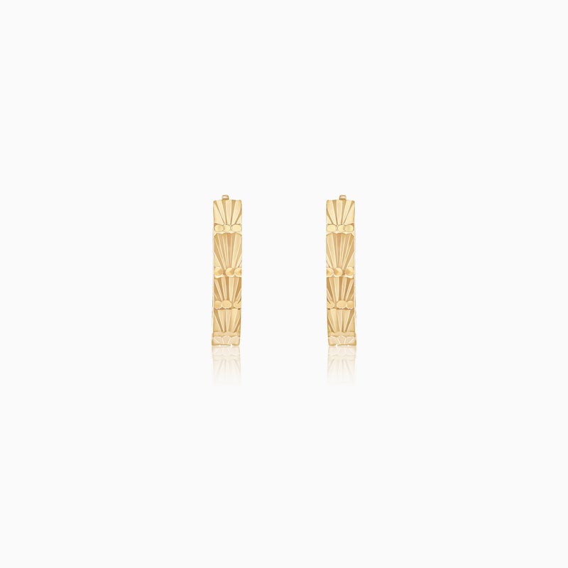 Jawhara Jewellery أقراط هووب دائرية من الذهب الأصفر عيار 18 قيراط للنساء، مجوهرات فاخرة بسيطة، خفيفة الوزن ومضادة للحساسية، أقراط دائرية كلاسيكية، أنيقة للاستخدام اليومي وللمناسبات العشاء وهدايا من جوهرة للمجوهرات - Image 1