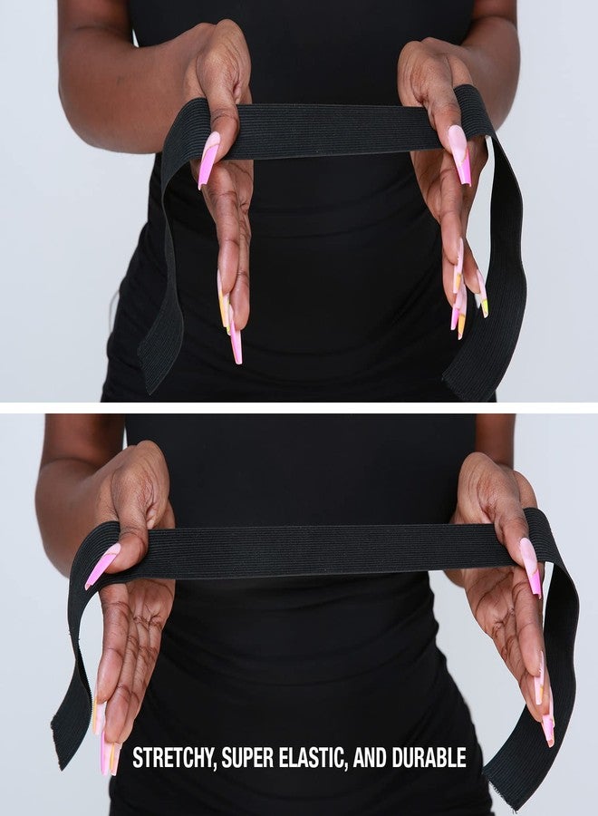STUDIO LIMITED Lace Wig Melting Edge Band, 3 Pcs Non-Slip Adjustable Elastic Band for Lace Wigs Baby Hair Custom Fit with Velcro Comfortable Soft Long-Lasting Hold Reusable Washable (3 Pcs) - Image 5