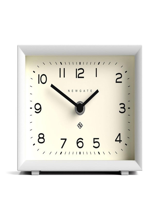 NEWGATE® Henry Desk Clock | Contemporary Rectangular Design | White | Easy to Read Numbers | Modern Style for Desk, Table top, Shelf or Bedside - Image 1