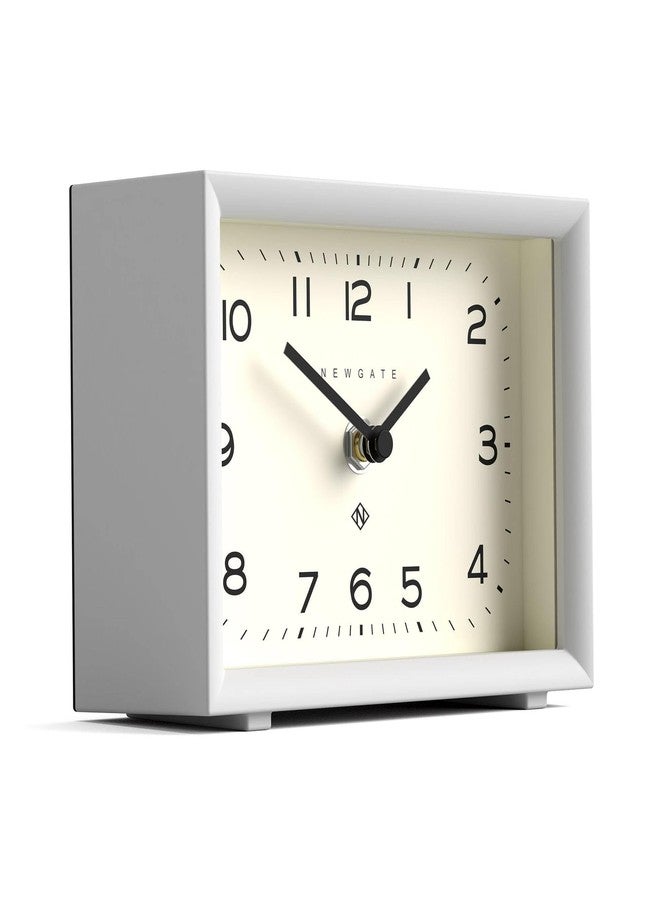 NEWGATE® Henry Desk Clock | Contemporary Rectangular Design | White | Easy to Read Numbers | Modern Style for Desk, Table top, Shelf or Bedside - Image 2