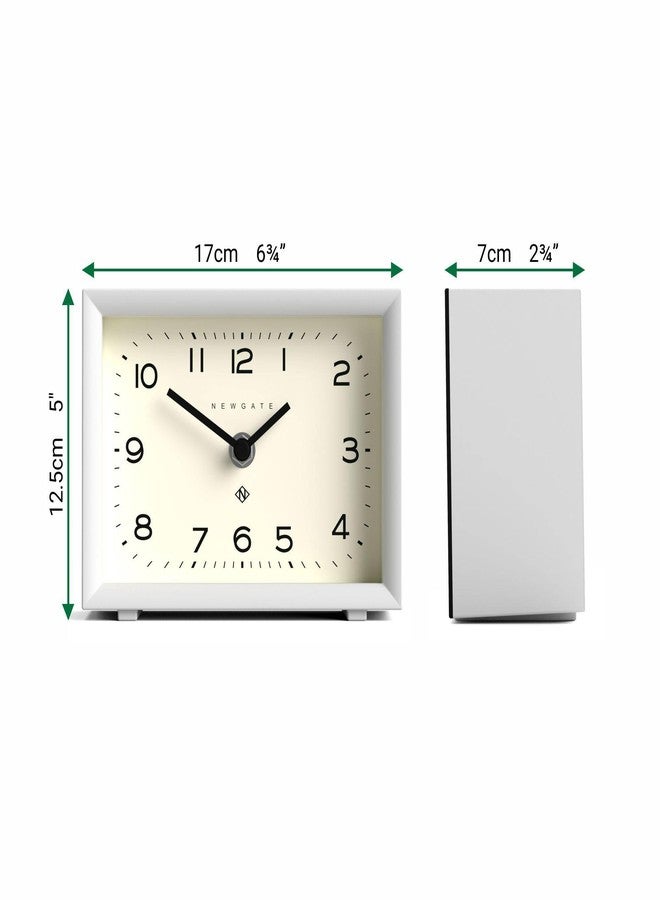 NEWGATE® Henry Desk Clock | Contemporary Rectangular Design | White | Easy to Read Numbers | Modern Style for Desk, Table top, Shelf or Bedside - Image 4