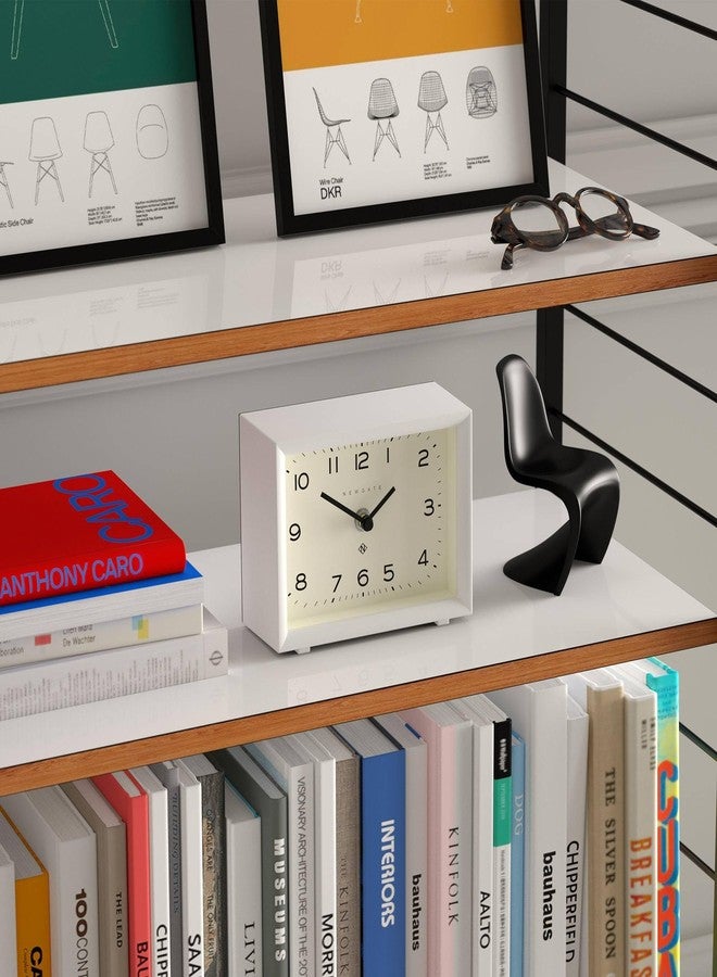NEWGATE® Henry Desk Clock | Contemporary Rectangular Design | White | Easy to Read Numbers | Modern Style for Desk, Table top, Shelf or Bedside - Image 5