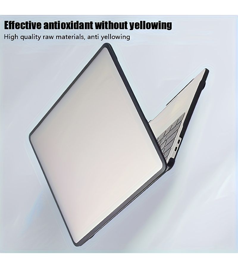 White Translucent Hard Shell Case For MacBook Pro 13 M2 M1 Intel 2022 2021 - Image 3