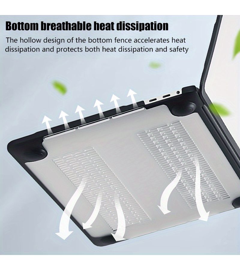 White Translucent Hard Shell Case For MacBook Pro 13 M2 M1 Intel 2022 2021 - Image 4