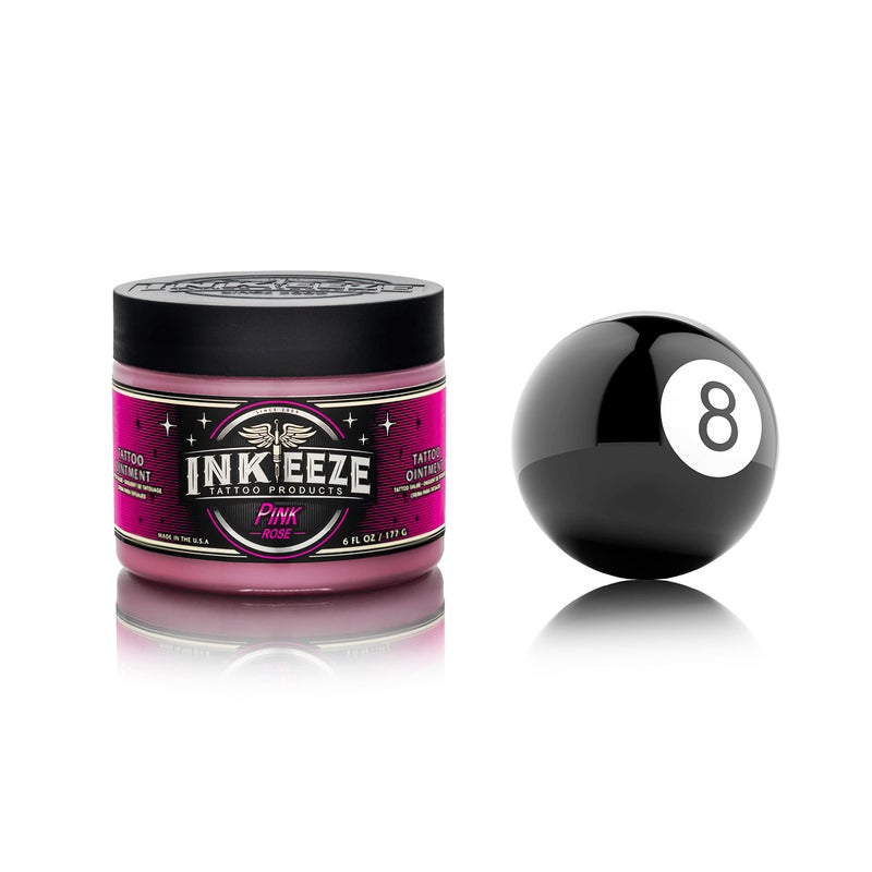 INK-EEZE Pink Tattoo Ointment for Artists and Aftercare, Essential Oils, Vegan, Cruelty Free, Made in USA, Bubble Gum, 6oz - Image 4