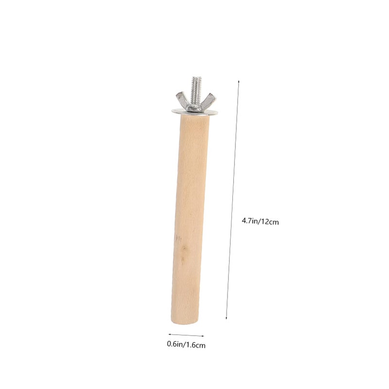 6Pcs Natural Wood Bird Perch Sticks For Parrots Parakeets Cockatiels Cage Accessories - Image 3
