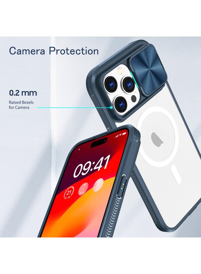 زبون جراب لهاتف iPhone 11 Pro Max مصنوع من الأكريليك الشفاف + PC + TPU MagSafe Lens غطاء منزلق بتغطية كاملة جراب هاتف - Image 5