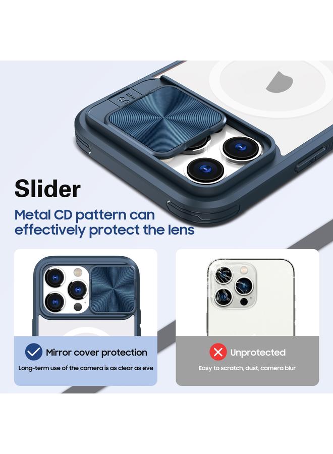 زبون جراب لهاتف iPhone 11 Pro Max مصنوع من الأكريليك الشفاف + PC + TPU MagSafe Lens غطاء منزلق بتغطية كاملة جراب هاتف - Image 4