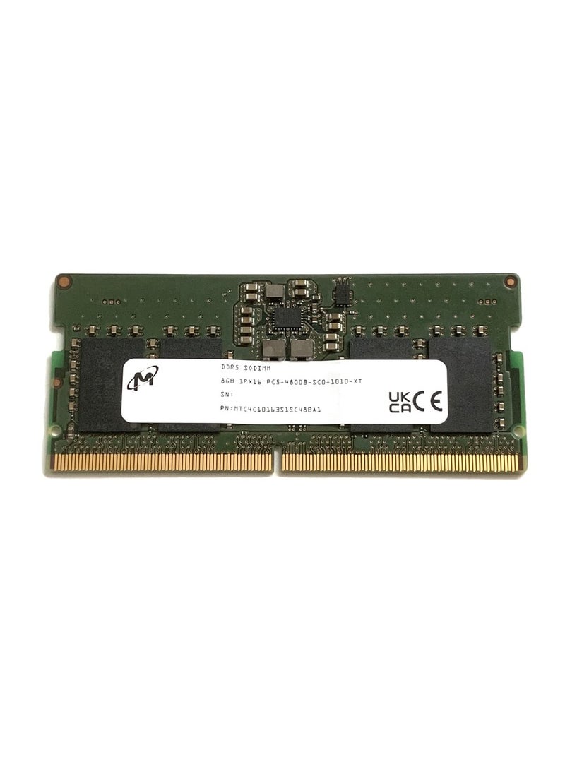 Micron Micron SODIMM 8GB PC5 DDR5 4800 1Rx16 MTC4C10163S1SC48BA1 Laptop Notebook RAM Memory for Dell HP Lenovo and Other Systems  - Image 1