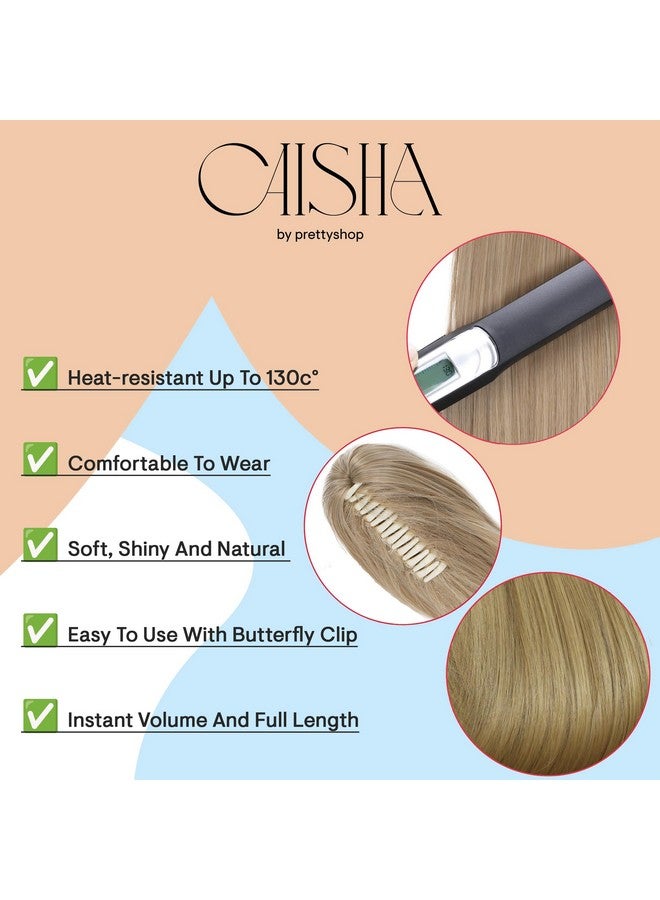 CAISHA 24" Hairpiece Ponytail Clip On Extension Long Hair Straight Black H601 - Image 5