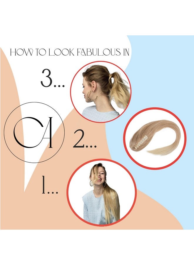 CAISHA 24" Hairpiece Ponytail Clip On Extension Long Hair Straight Black H601 - Image 4