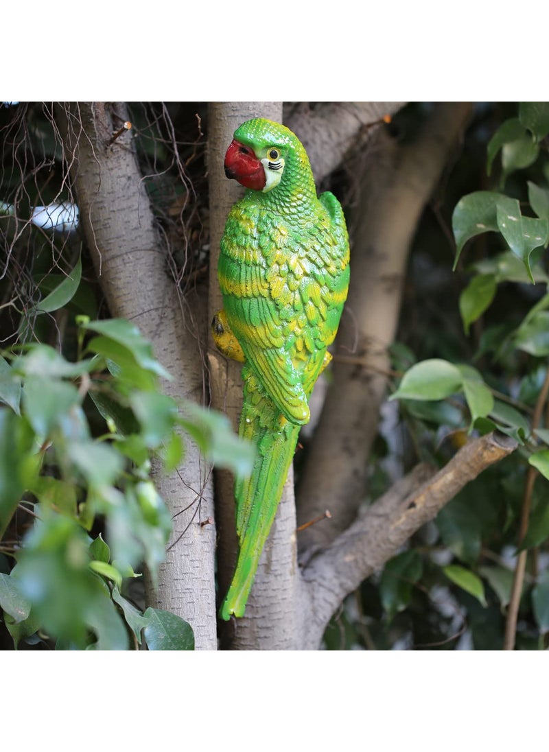Wonderland - Wonderland Green Wall ParrotGarden décor|Outdoor Décor - Image 1